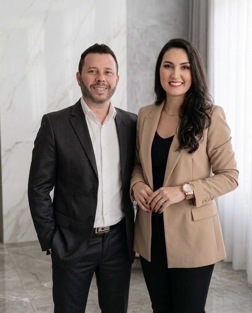 Misael e Giselle, fundadores da O.S Brasil Investimentos
